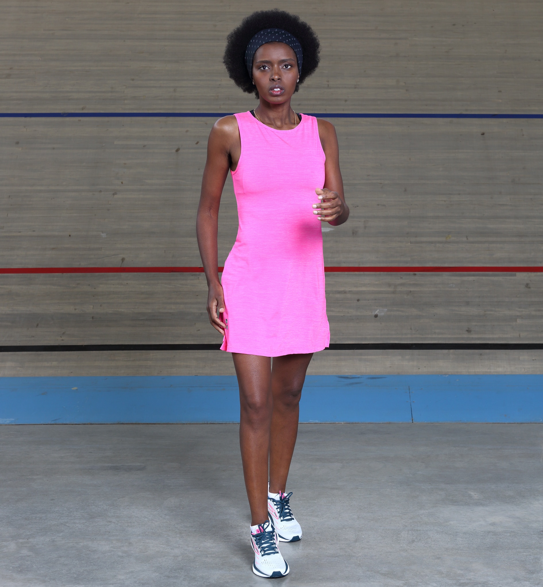 שמלת ריצה, FIVE:AM, Running dress, Breezy Pink